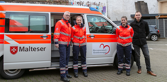 herzenswunsch-krankenwagen Der Herzenswunsch Krankenwagen in Bruchsal steht bereit für die ersten Fahrten